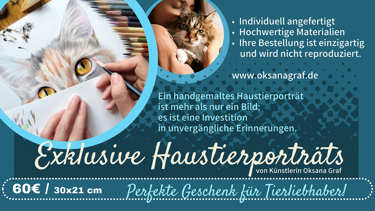 Haustierporträt nach Foto