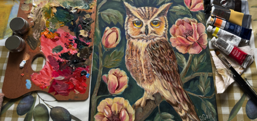 Eule Ölmalerei tipps für media Farbe Auswahl